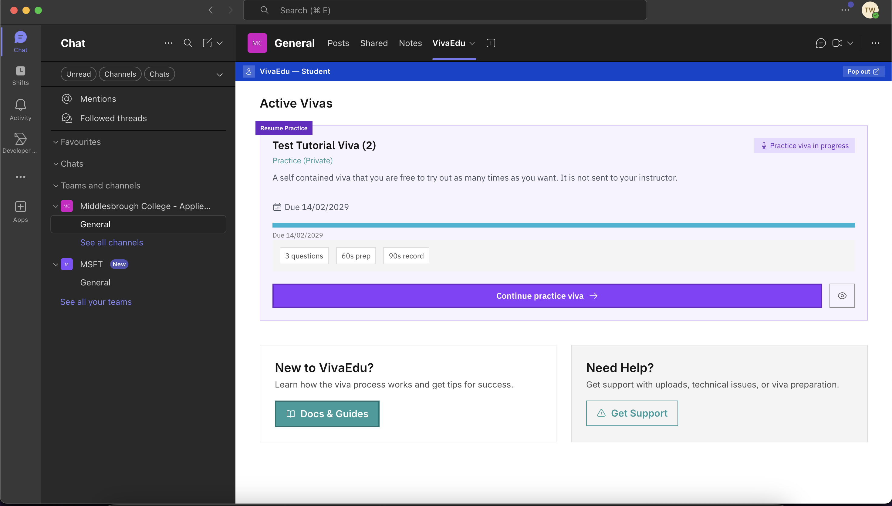 Microsoft Teams VLE